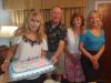Janet had a cake for all the recent birthdays including hers, Rick, Susan & Patty. Thanks, Janet.